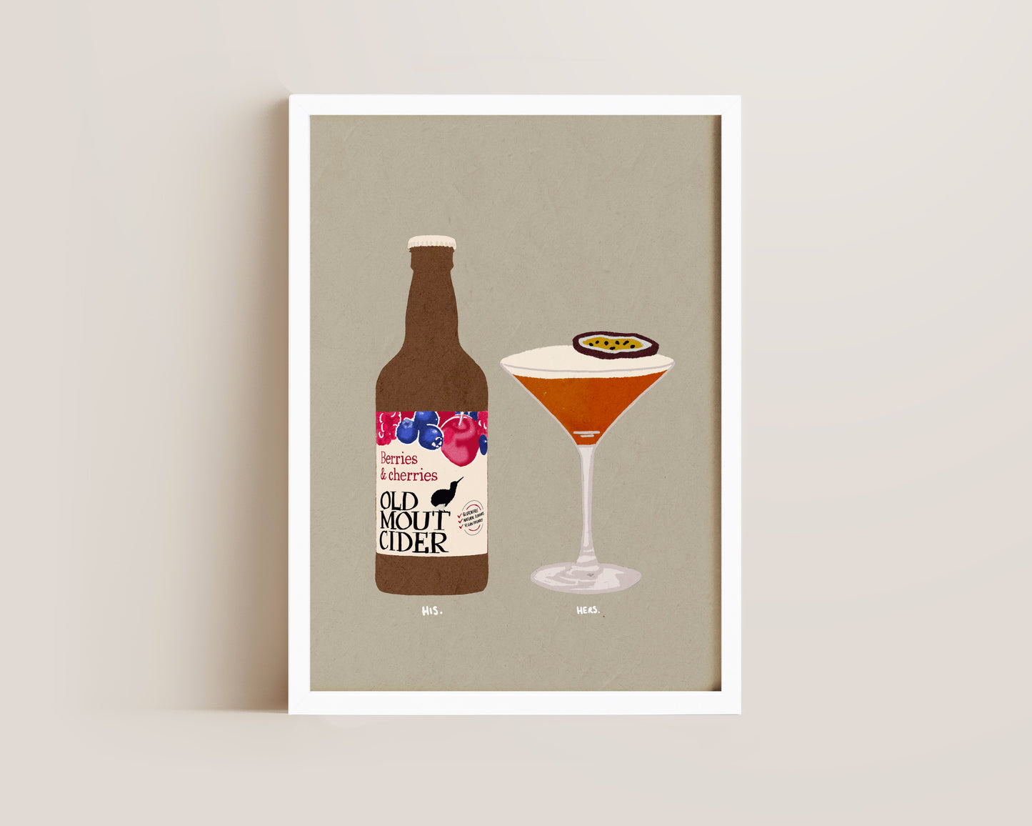 Old Mout Berries & Cherries & Pornstar Martini Print