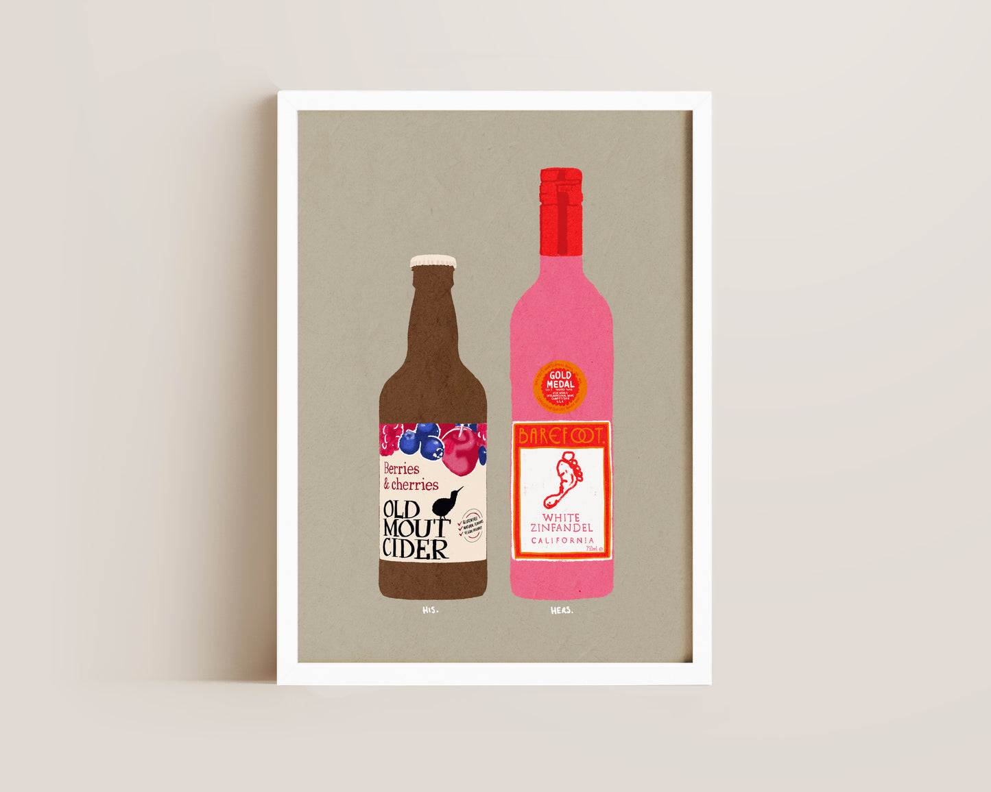 Old Mout Berries & Cherries & White Zinfandel Print
