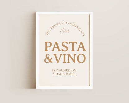 Pasta & Vino Print