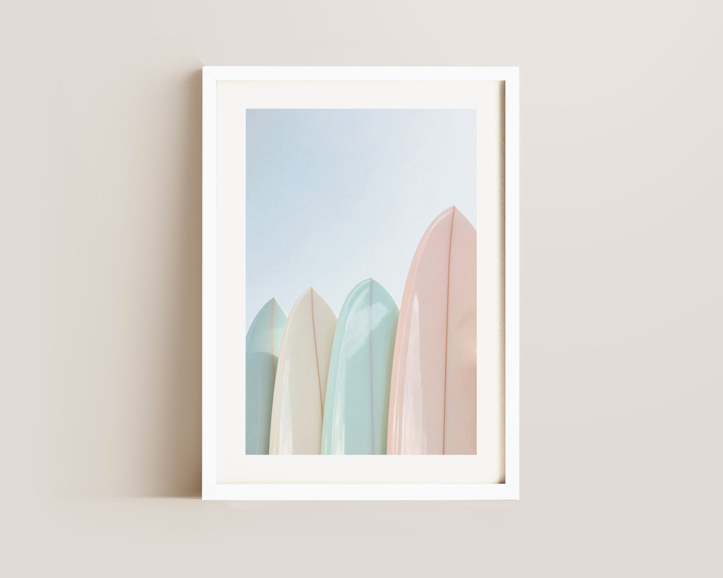 Pastel Surfboards Print