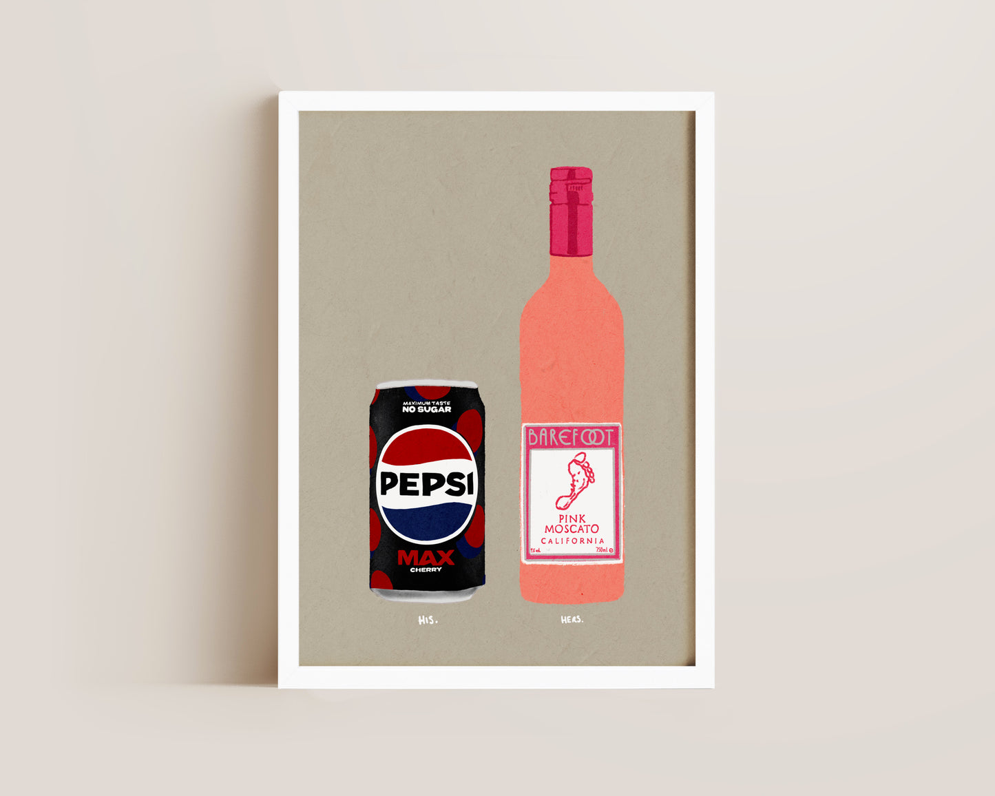 Pepsi Max Cherry & Pink Moscato Print