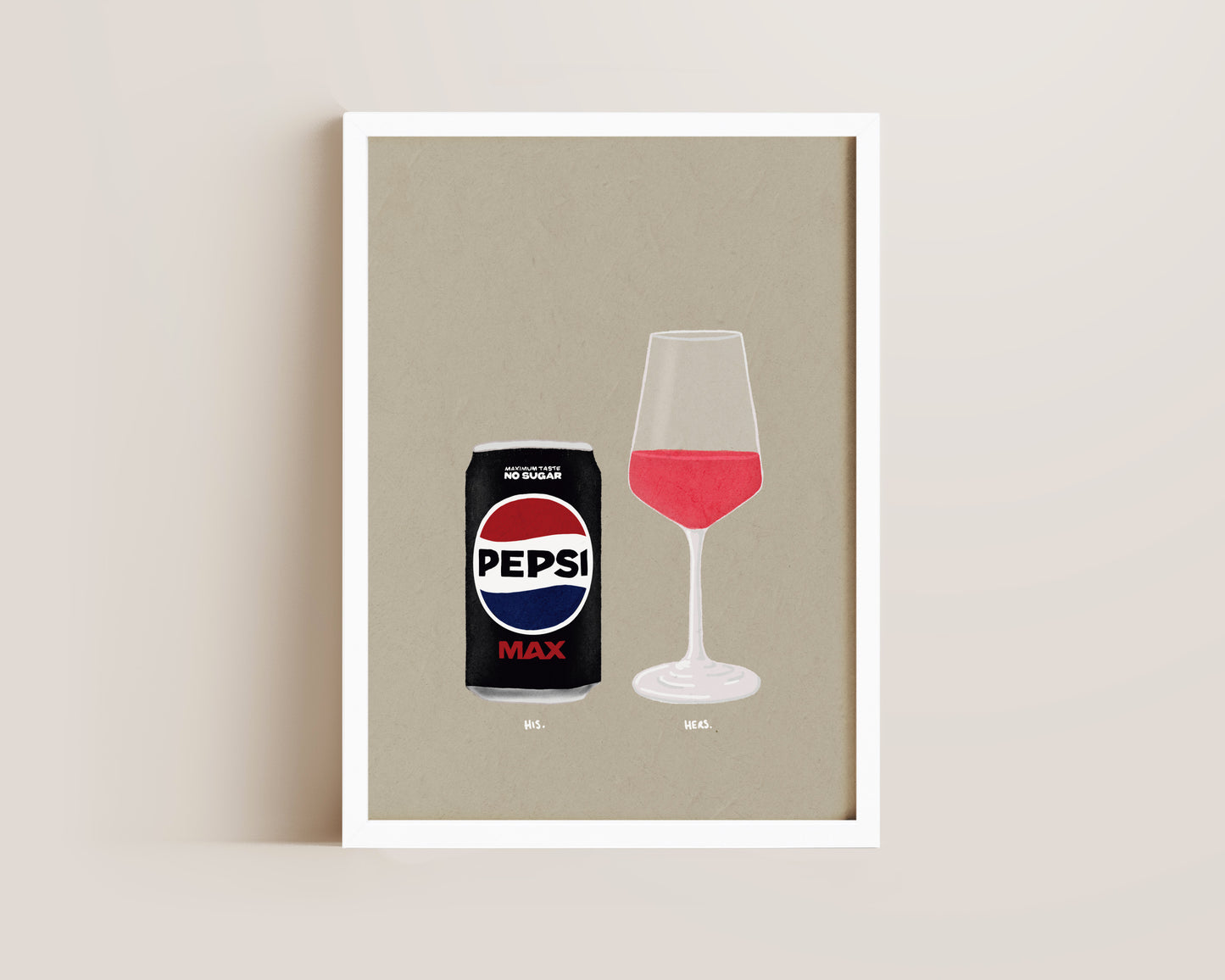 Pepsi Max & Rose Print