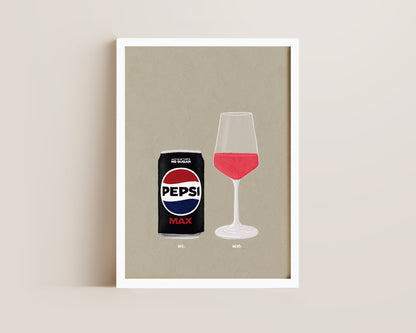 Pepsi Max & Rose Print