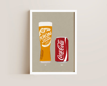Peroni & Coke Print