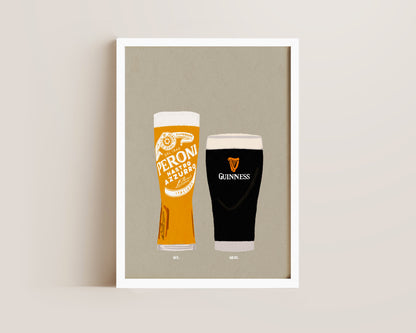 Peroni & Guinness Print