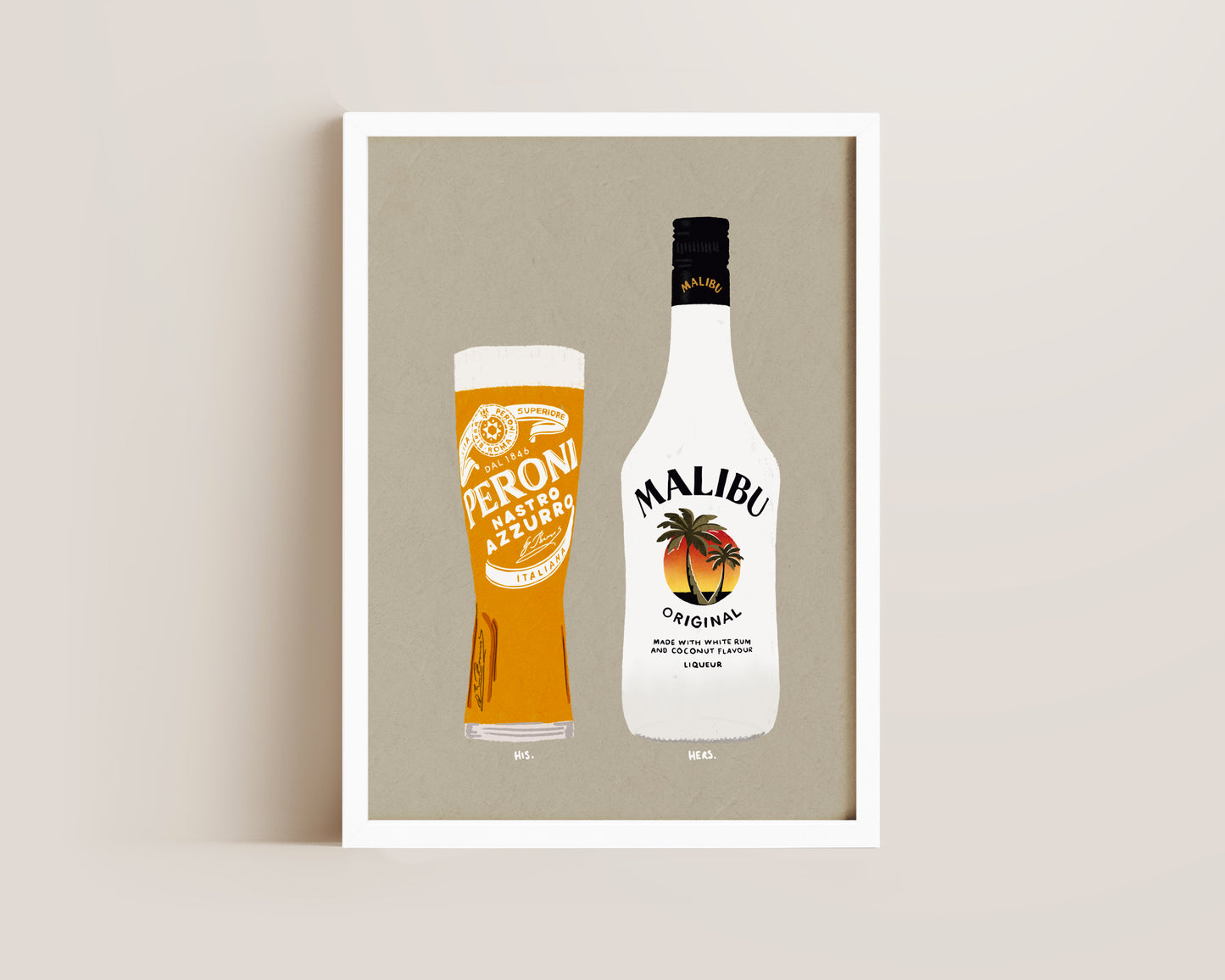 Peroni & Malibu Print