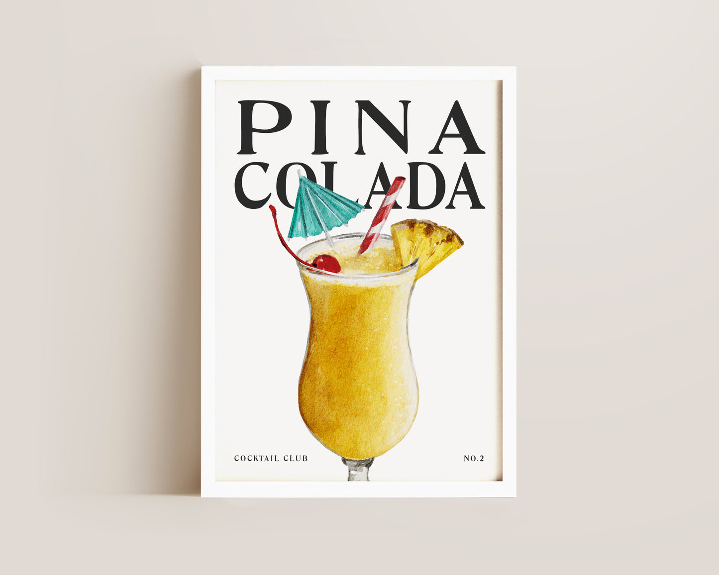 Pina Colada Cocktail Print