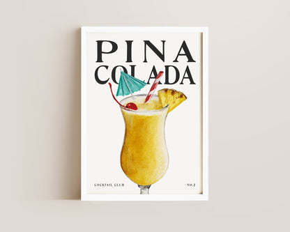Pina Colada Cocktail Print