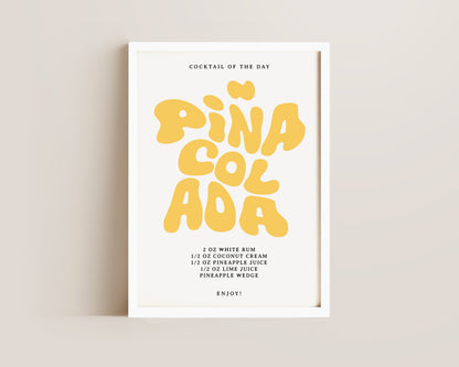Pina Colada Recipe Print