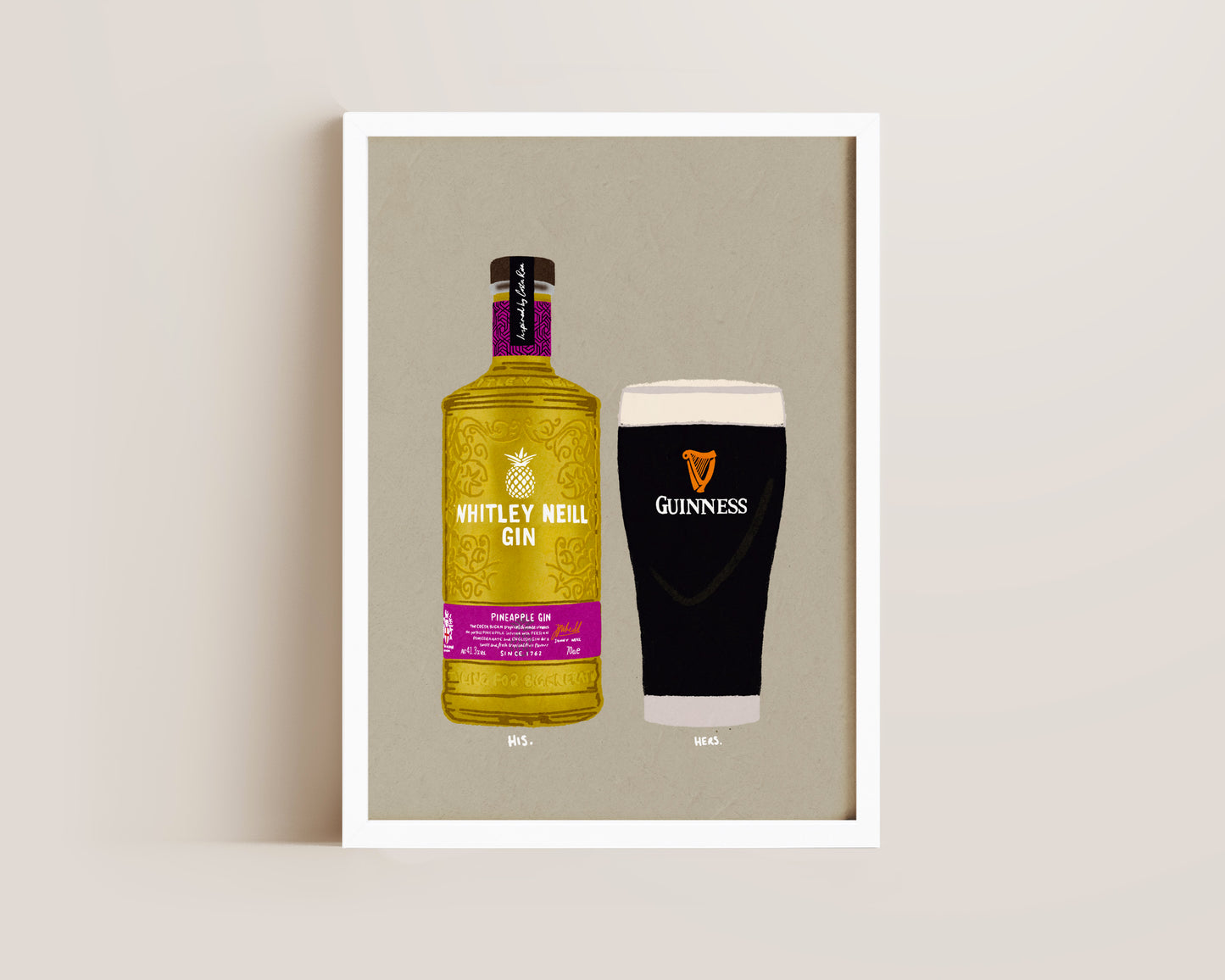 Whitley Neill Pineapple & Guinness Print
