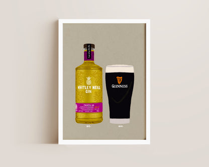 Whitley Neill Pineapple & Guinness Print