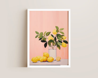 Pink Lemons Print