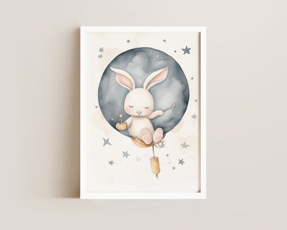 Pink Bunny Print