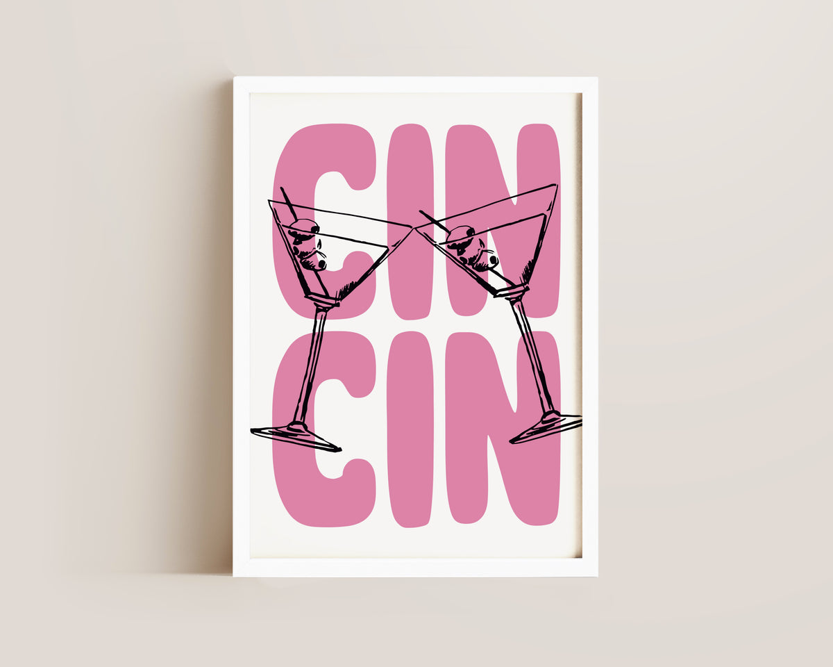 Cin Cin Pink Print