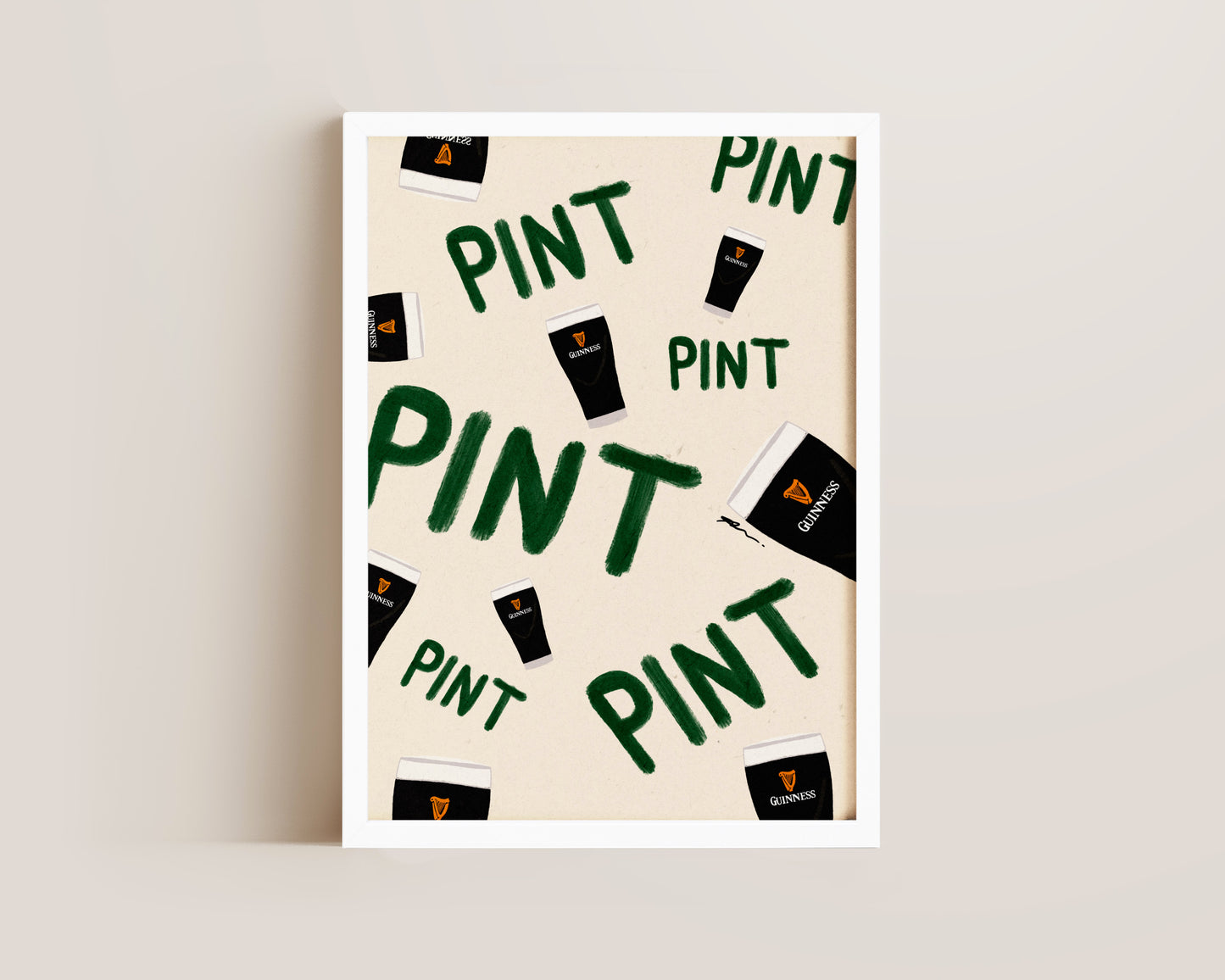 Pints Of Guinness Print