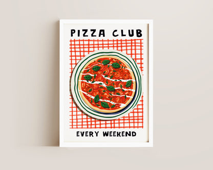 Pizza Club Italy Print