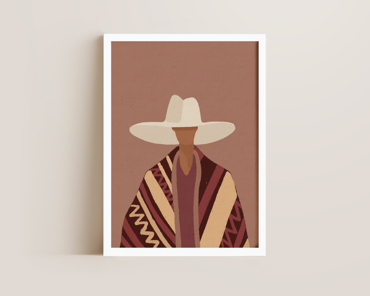 Poncho Cowgirl Print
