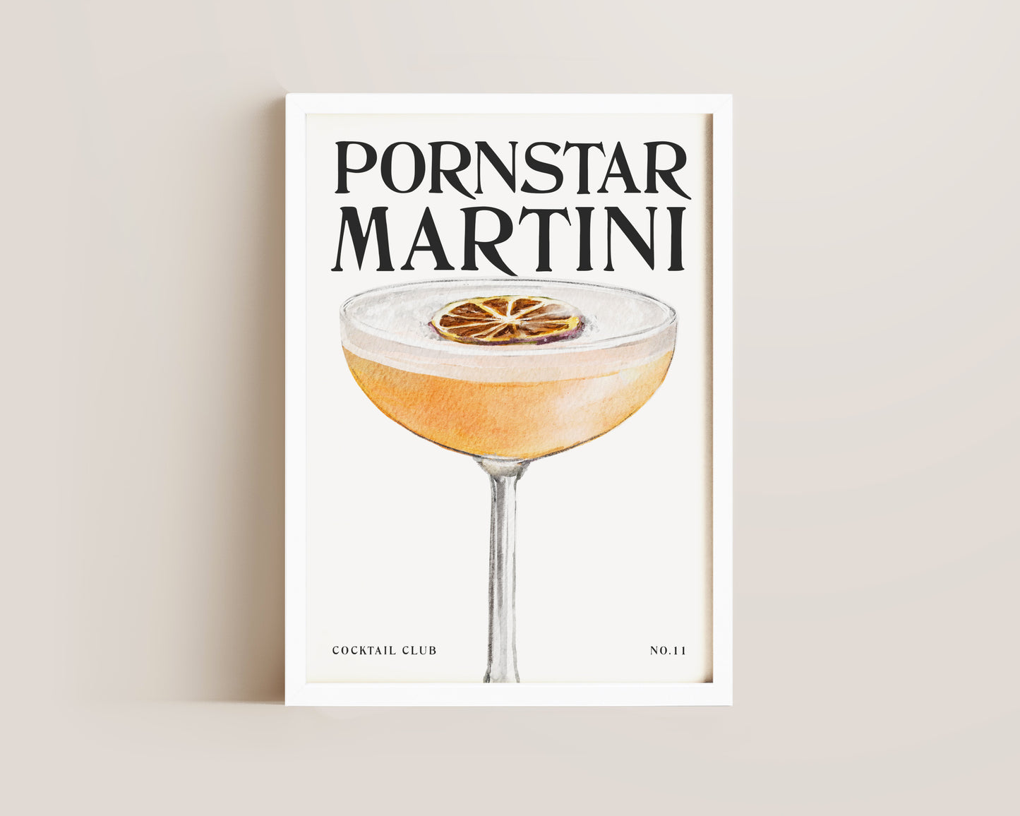 Pornstar Martini Cocktail Print