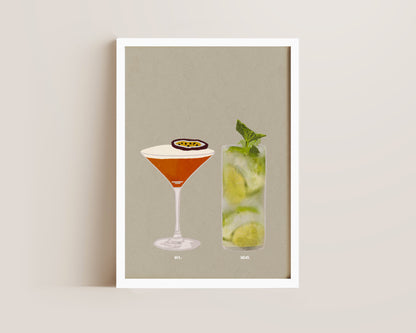 Pornstar Martini & Mojito Print