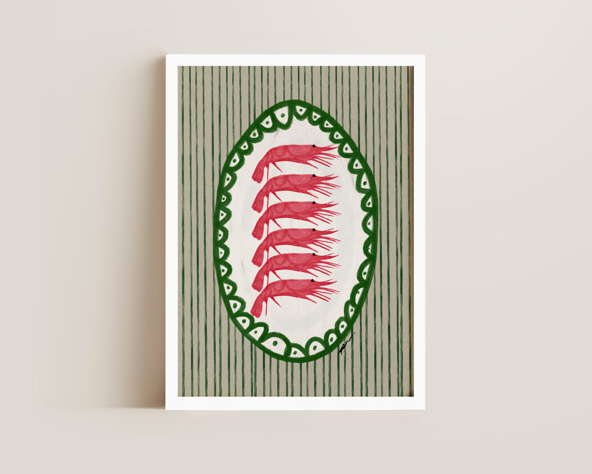 Prawn Platter Print