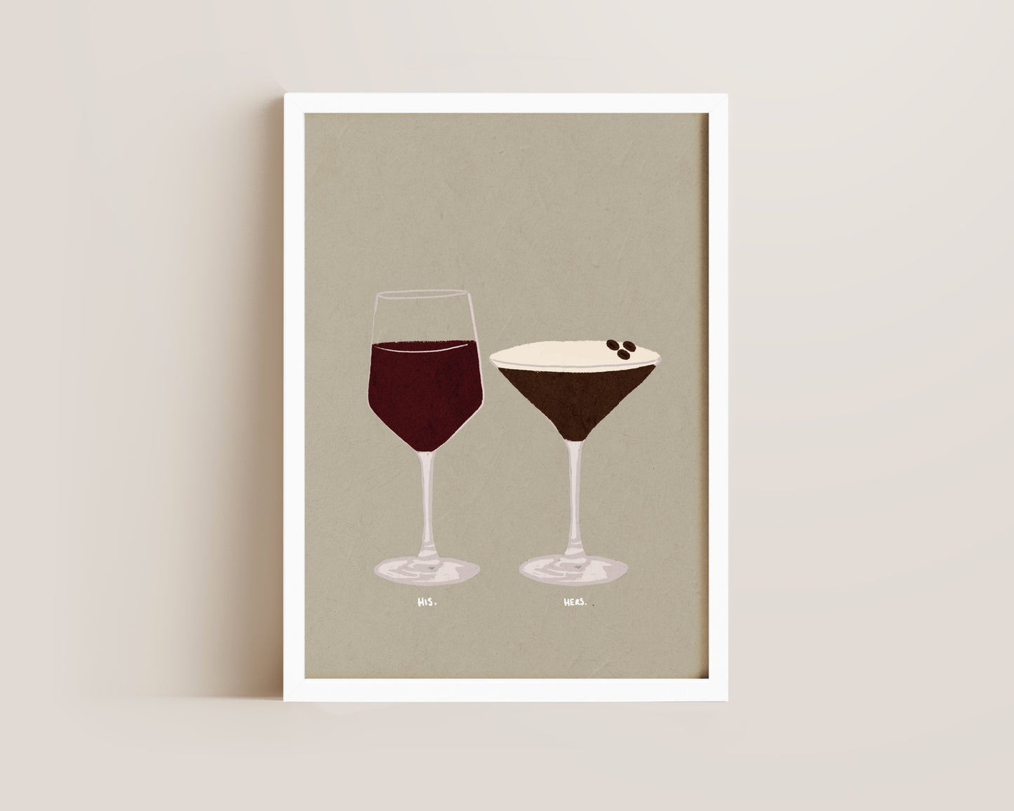 Red Wine & Espresso Martini Print