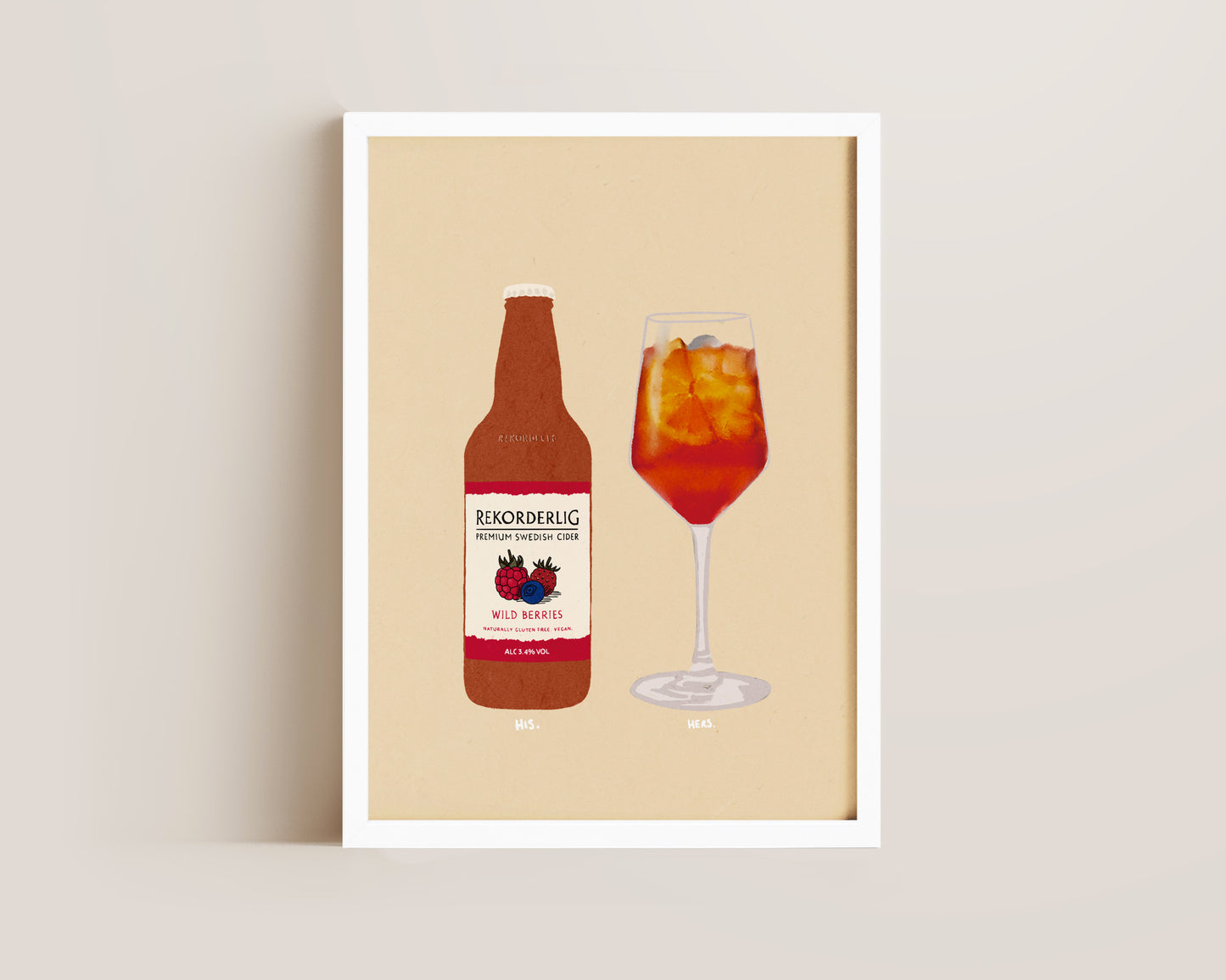 Rekorderlig & Aperol Spritz Print