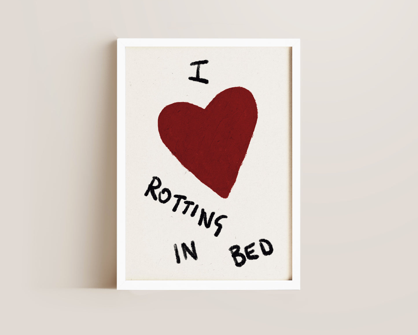 Rotting In Bed Art Print