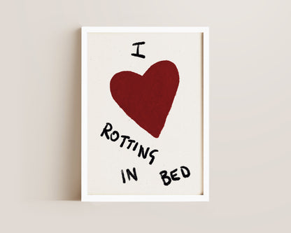 Rotting In Bed Art Print