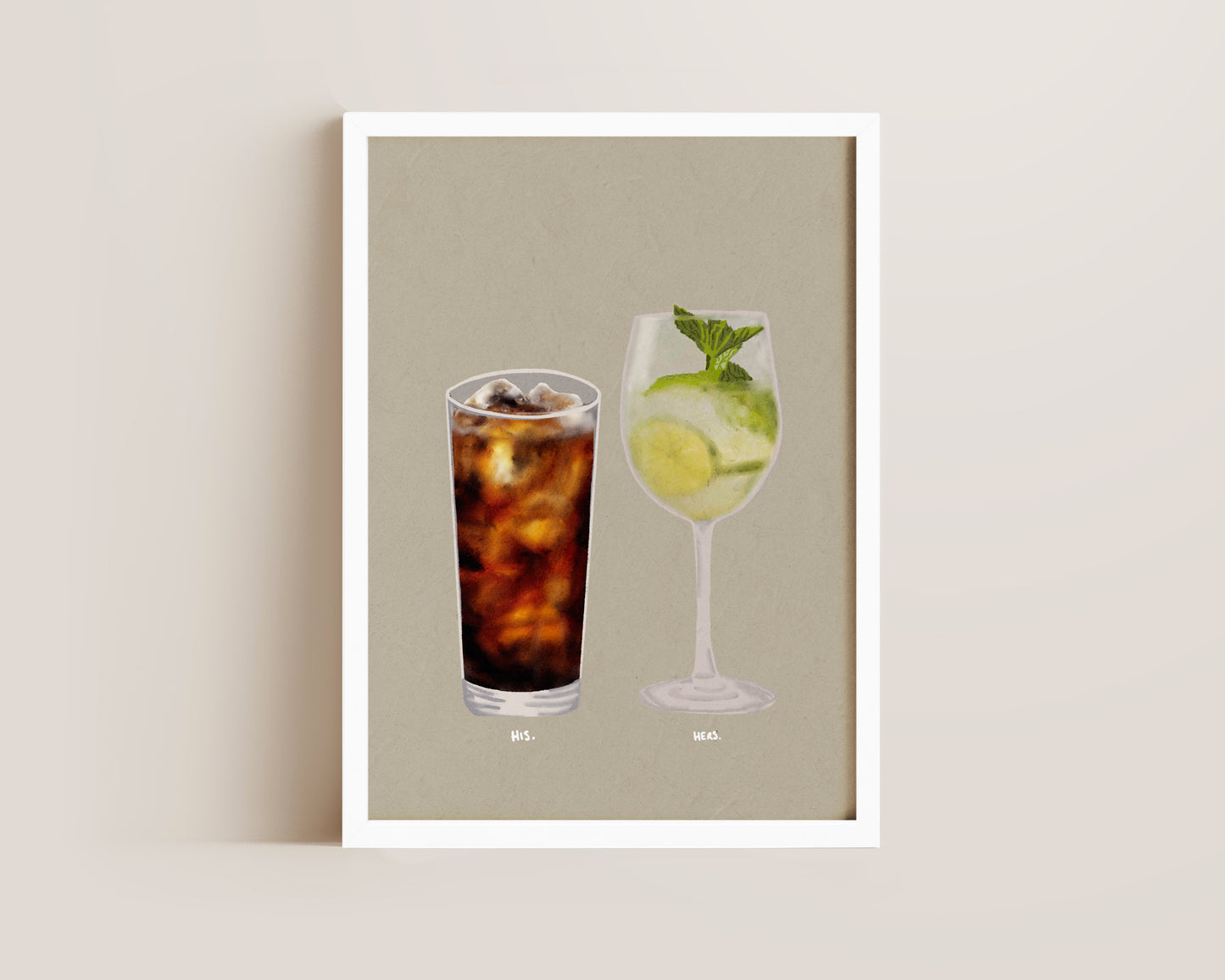Rum Coke & Hugo Spritz Print