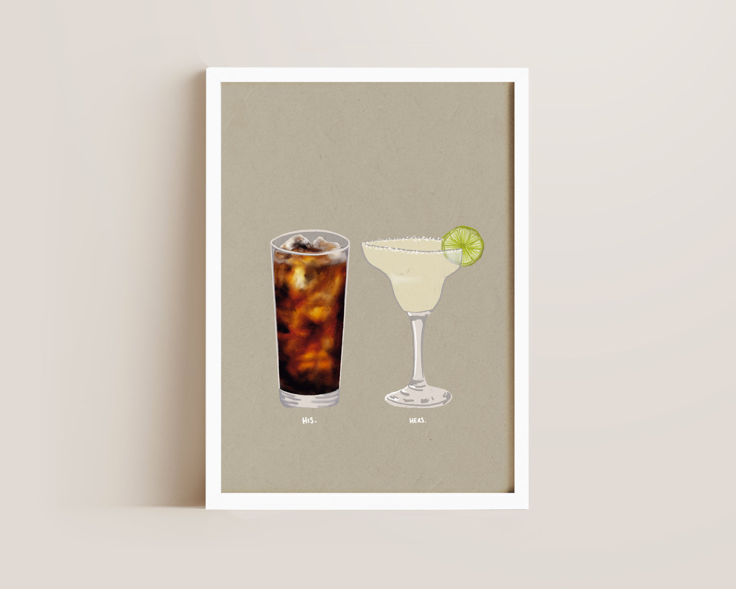 Rum Coke & Margarita Print