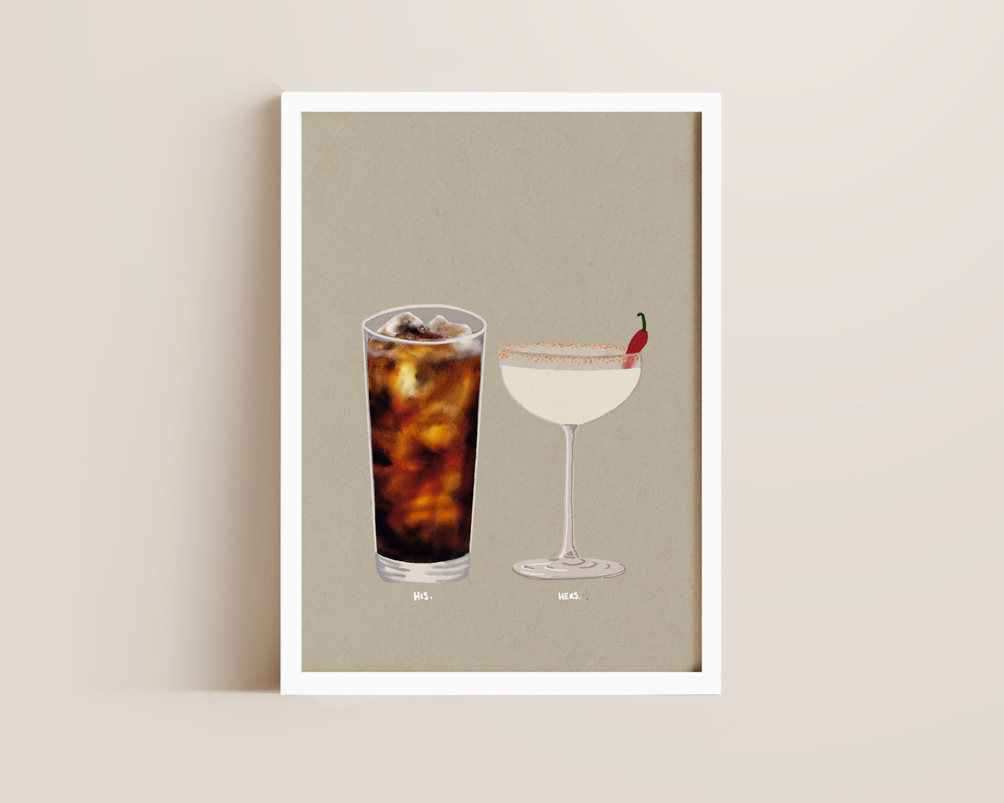 Rum Coke & Spicy Margarita Print