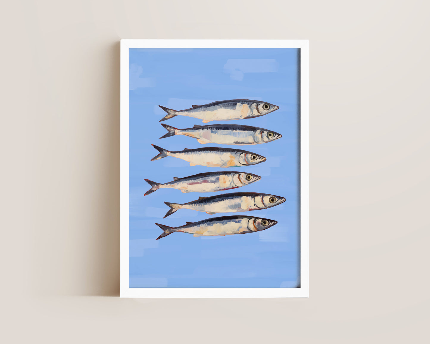 Blue Sardines Print
