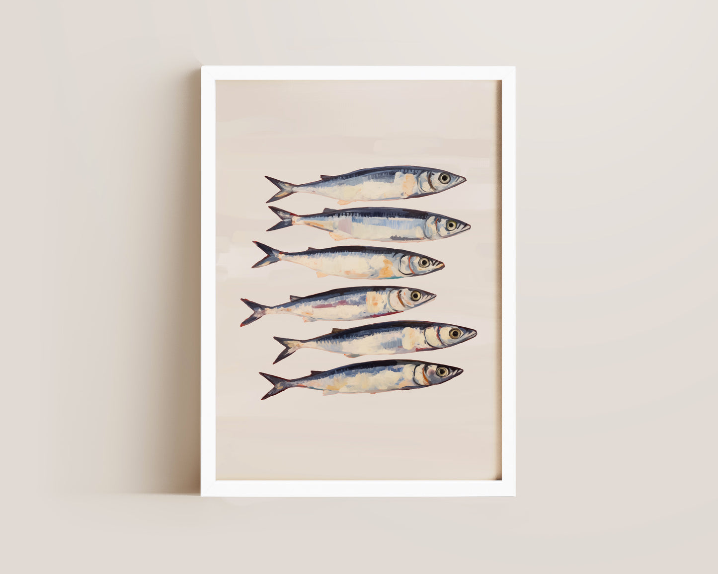 Blush Pink Sardines Print