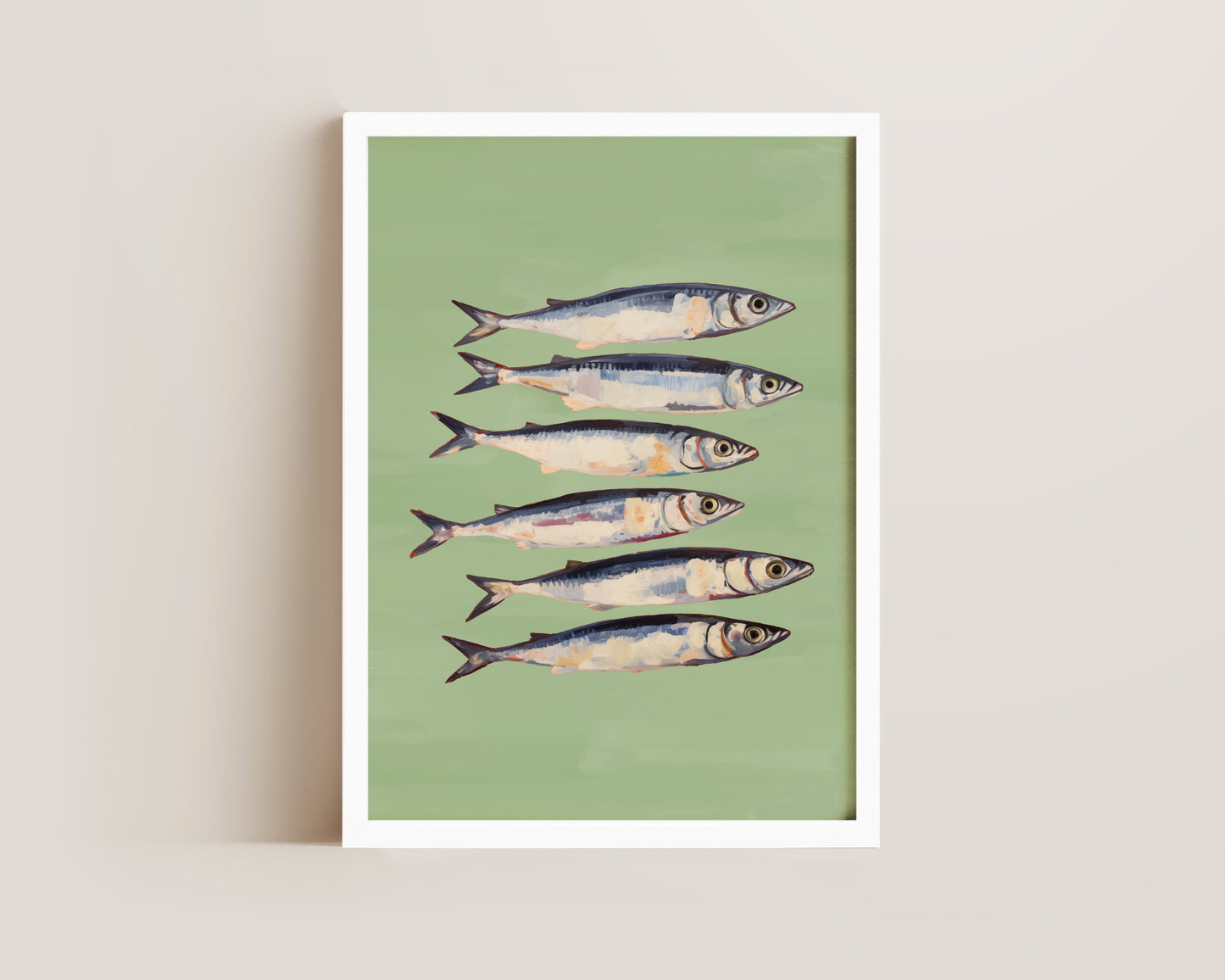 Green Sardines Print