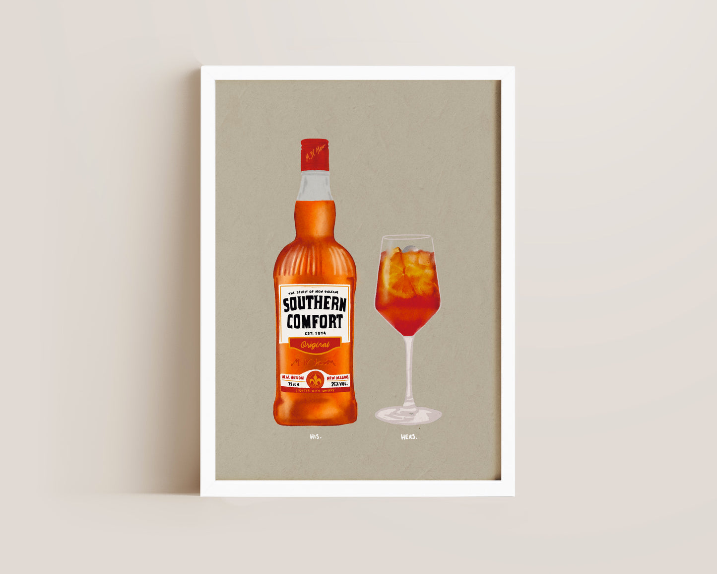 Southern Comfort & Aperol Spritz Print