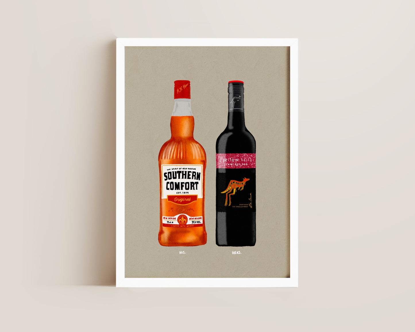 Southern Comfort & Jammy Red Roo Print