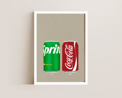 Sprite & Coke Print