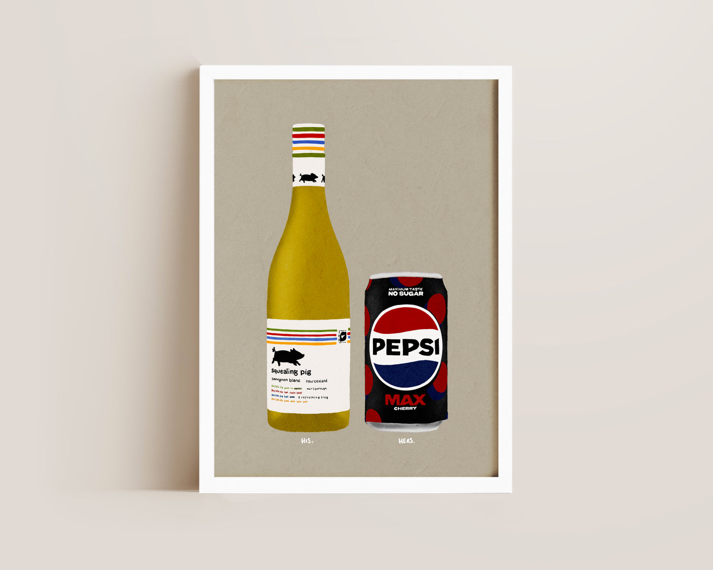 Squealing Pig & Pepsi Max Cherry Print