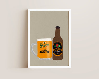Staropramen & Strawberry Lime Kopparberg Print