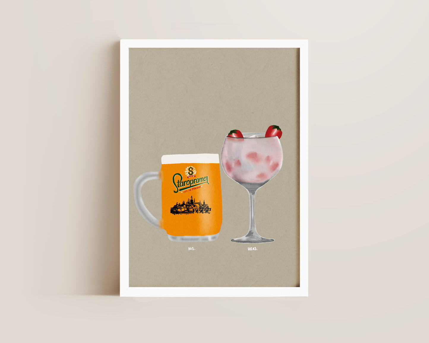 Staropramen & Pink Gin Print