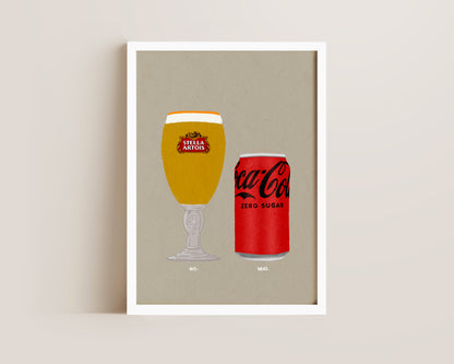Stella & Coke Zero Print