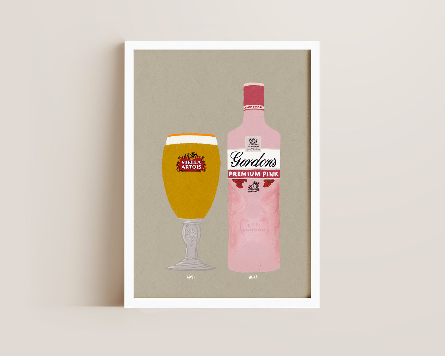 Stella & Gordon's Pink Gin Print