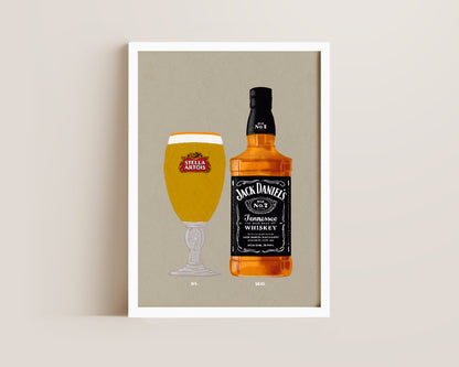 Stella & Jack Daniel's Print