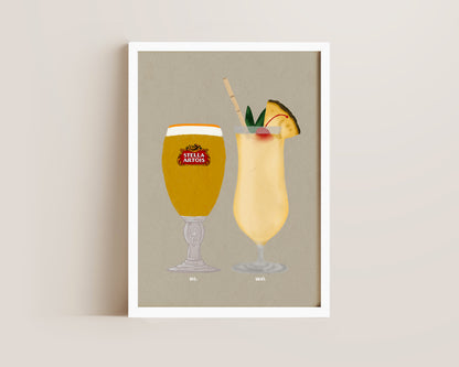 Stella & Pina Colada Print