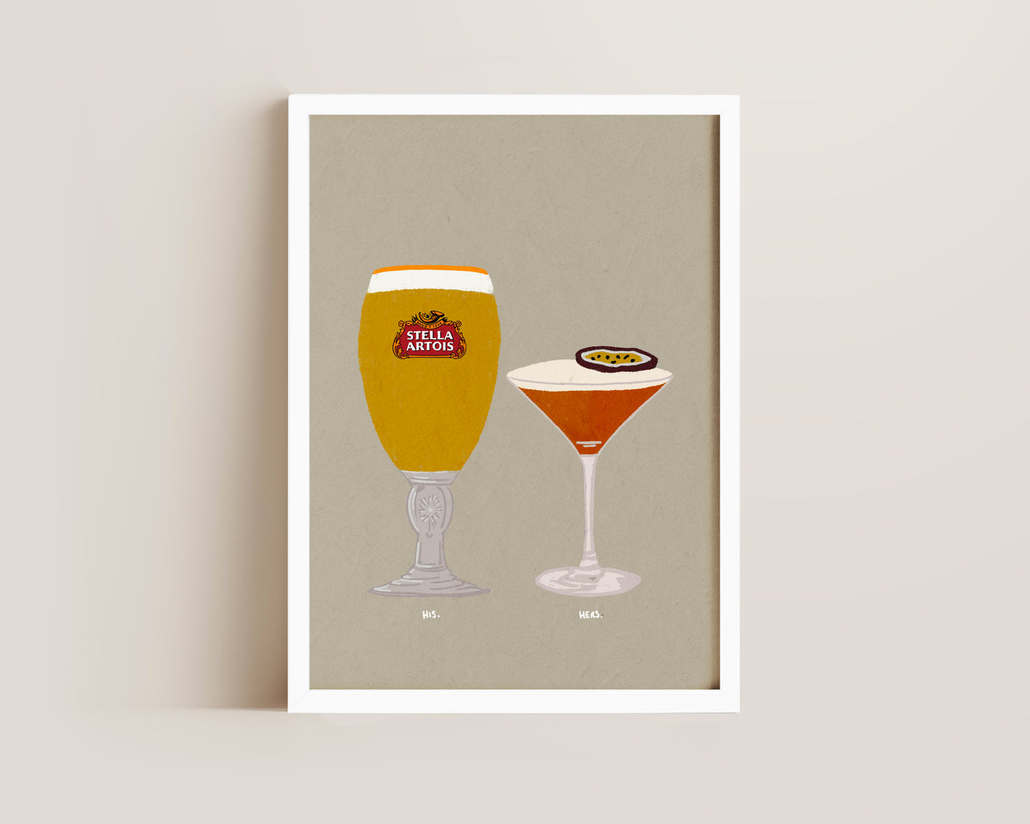 Stella Artois & Pornstar Martini Print