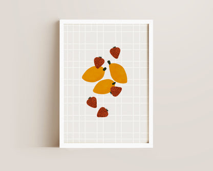 Strawberry & Lemon Print
