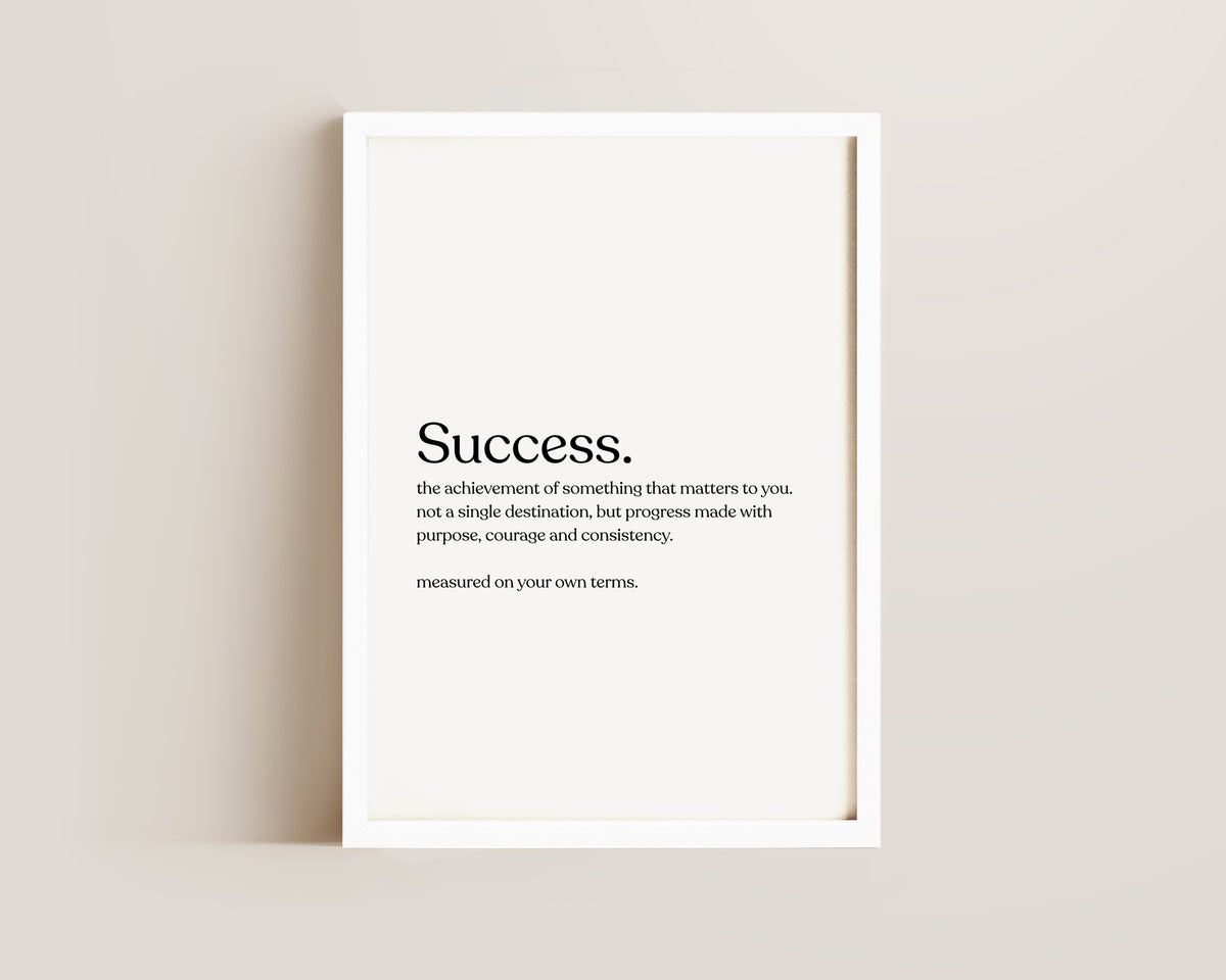 Success Definition Print