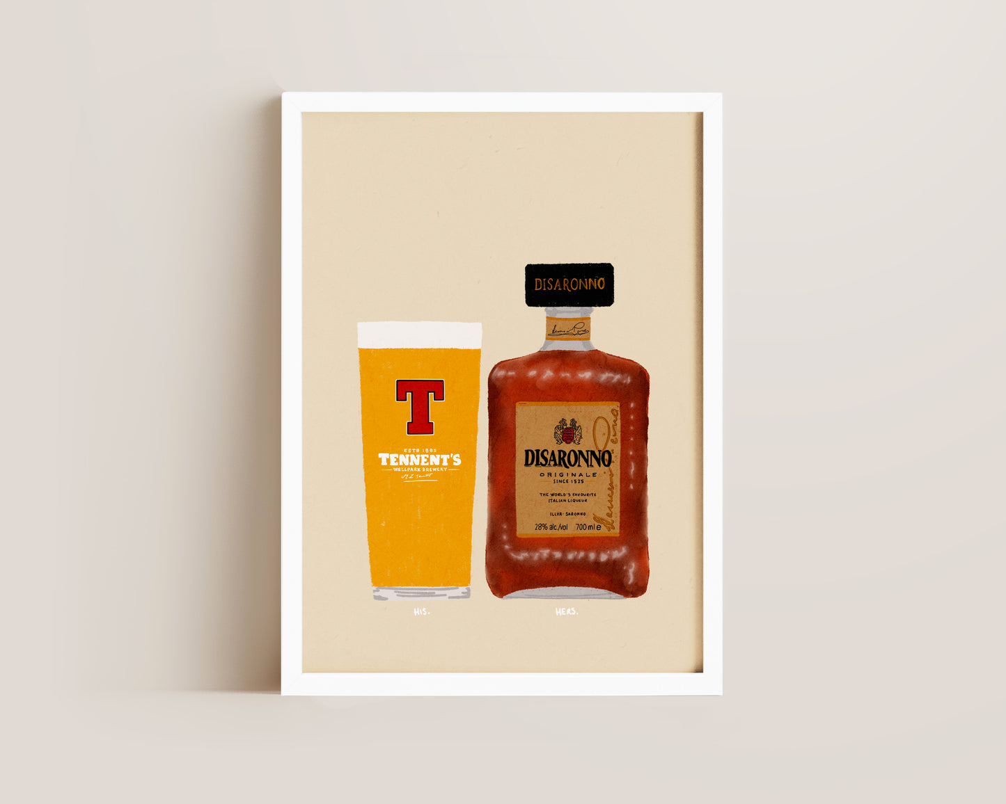 Tennent's & Disaronno Print