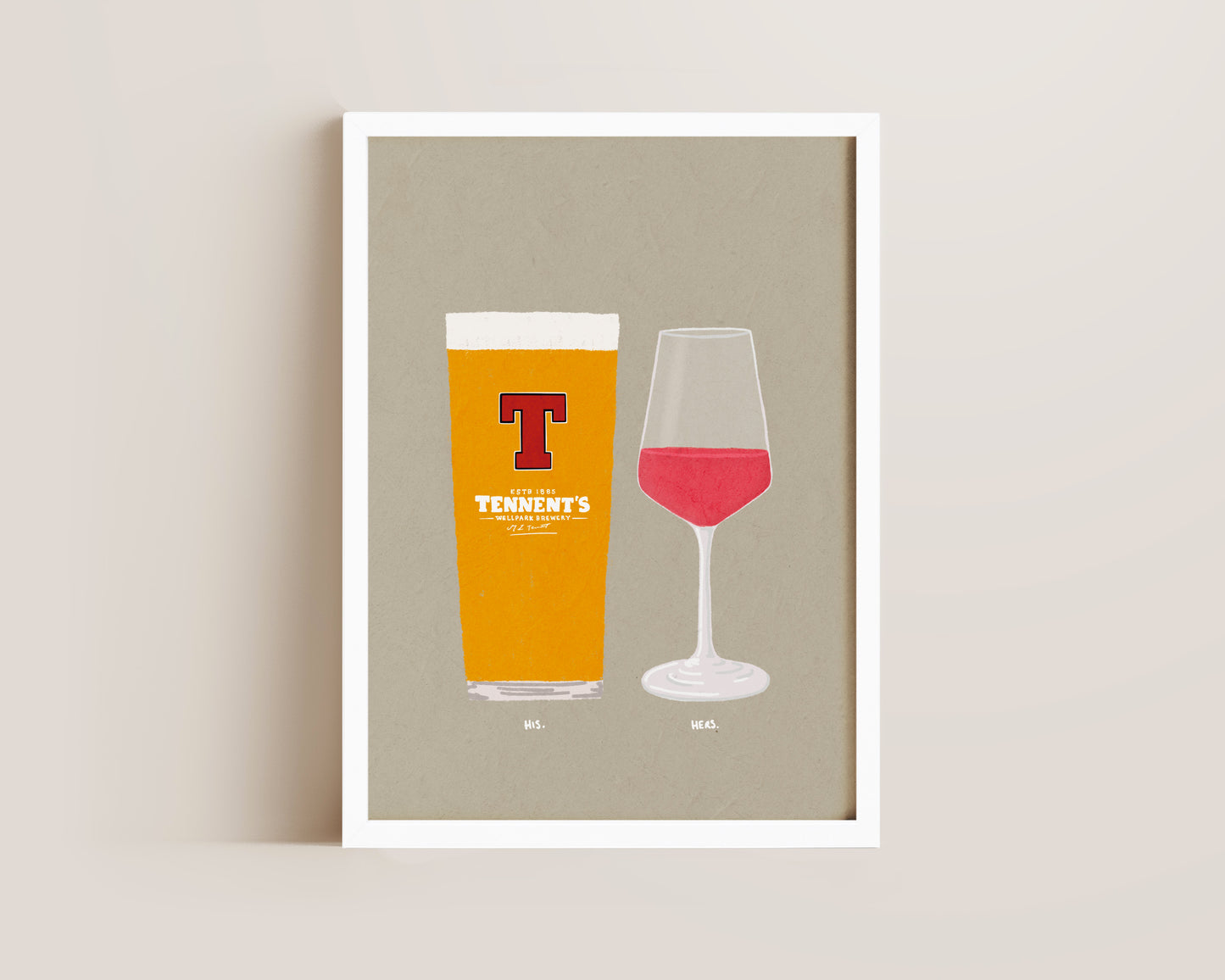 Tennent's & Rose Print