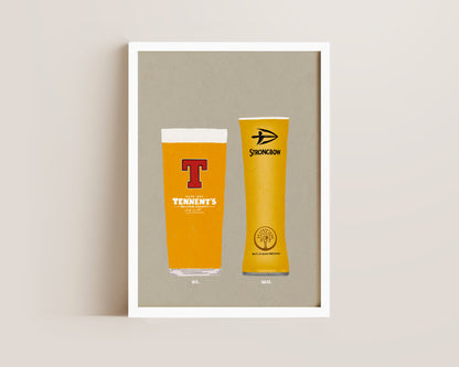 Tennent's & Strongbow Print